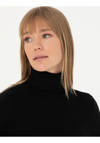 Pierre Cardin Kadın Siyah Triko Kazak 50276230-vr046 Siyah