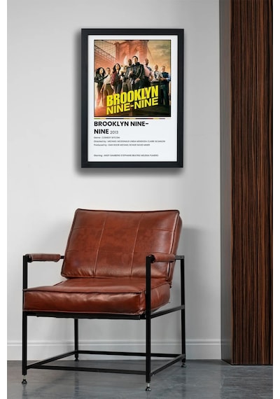 Brooklyn Nine-nine Dizi-film Siyah Çerçeveli Poster Tablo