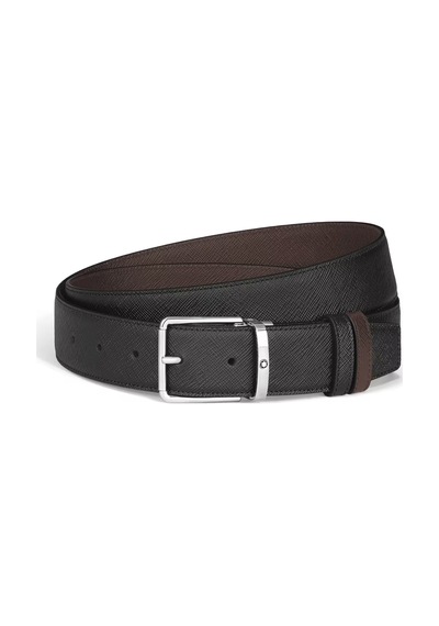 Montblanc Everyday Sartorial Deri 35 Mm Çift Taraflı Kemer 222361 Kahverengi