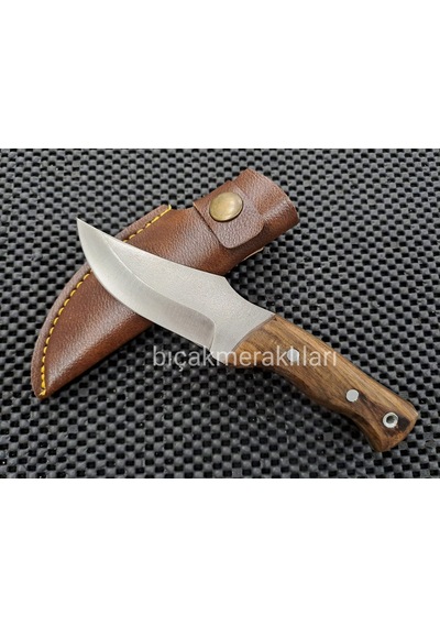 Küçük Av Kamp Bıçağı Toplam Uzunluk 17 CM Kahverengi