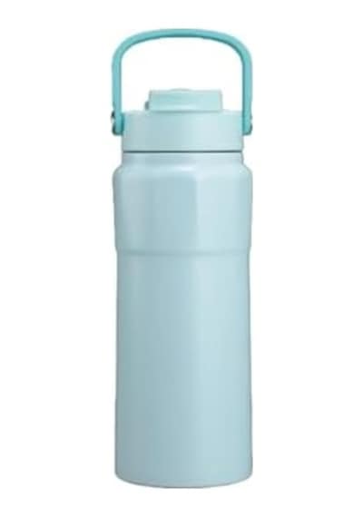 Çelik İçli Termos 750 Ml Mavi Skm001 Açık Beyaz