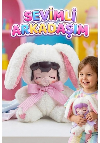 Nansi Figür Bebek - 17 Cm Peluş Emzikli Kurdeleli Sevimli Arkadaşım Peluş Kostümlü Oyuncak Bebek