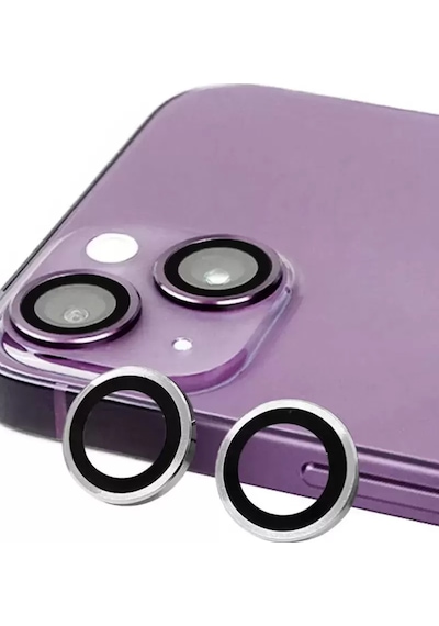 Newface Apple iPhone Uyumlu 13 Mini Raze Metal Kamera Lens - Gümüş