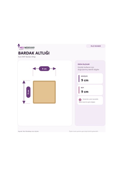 Deli Gibi Sevmek Ruhumuzda Var Baskılı 9x9 Cm Kare Mdf Bardak Altlığı Ahşap Çok Renkli