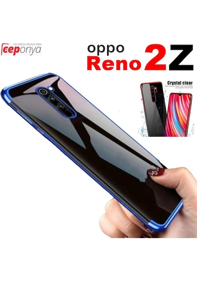 Oppo Reno 2Z Köseleri Renkli Seffaf Kamera Korumali Silikon Kilif 424793237