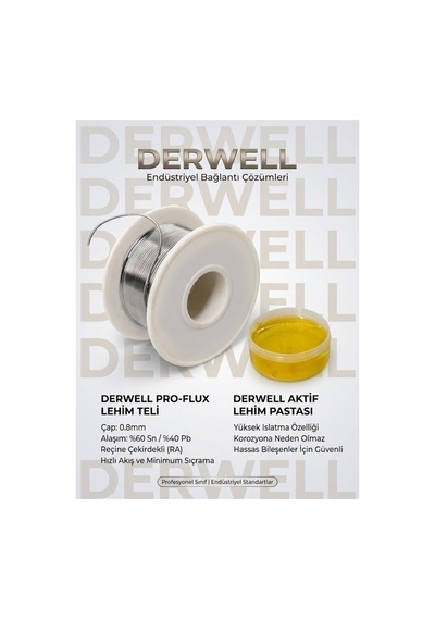 Lehim Teli 0.8mm Reçine Çekirdekli Ra Hızlı Akış Minimum Sıçrama Ve Aktif Lehim Pastası Yüksek Islatma Özelliği Hassas Bileşen Korozyon Yapmaz Profesyonel Set Lehim Teli 0.8mm Reçine Çekirdekli Ra Hızlı Akış Minimum Sıçrama Ve Aktif Lehim Pastası Yüksek Islatma Özelliği Hassas Bileşen Korozyon Yapmaz Profesyonel Set