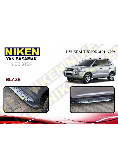 Hyundai Tucson Yan Basamak Koruma 2004-2009 Lüx Tip Noktalı