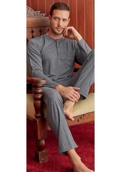Kly Erkek Pijama 7427 Antrasit