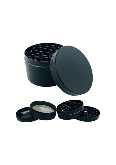 Efotech Grınder Parçalayıcı Metal Baharat Öğütücü Herb Spice 4 Katmanlı 40mm / 50mm / 63mm Sıyah, 63mm , Etg-4 Diğer