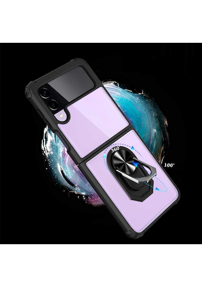 Samsung Uyumlu Galaxy Z Flip 3 Kılıf Zore Mola Kapak Lacivert