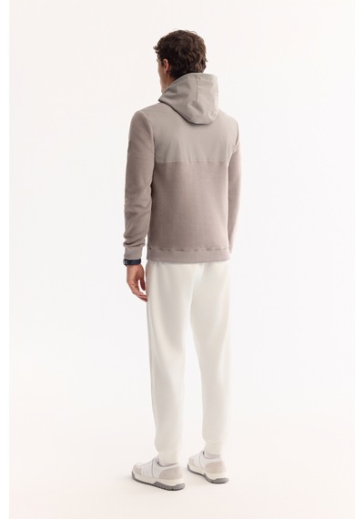 Avva Erkek Gri Kapüşonlu Soft Touch Polar Regular Fit Sweatshirt A52y1268