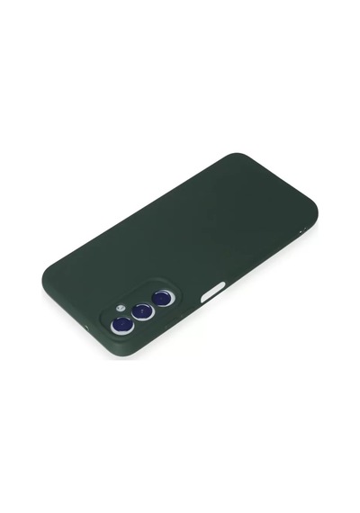 Newface Samsung Galaxy UyumluA05s Kılıf First Silikon - Koyu Yeşil