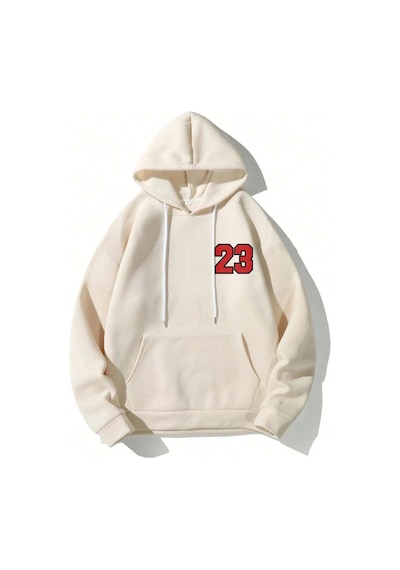 Uyguntarz California 23 Baskılı Oversize Sweatshirt Bej