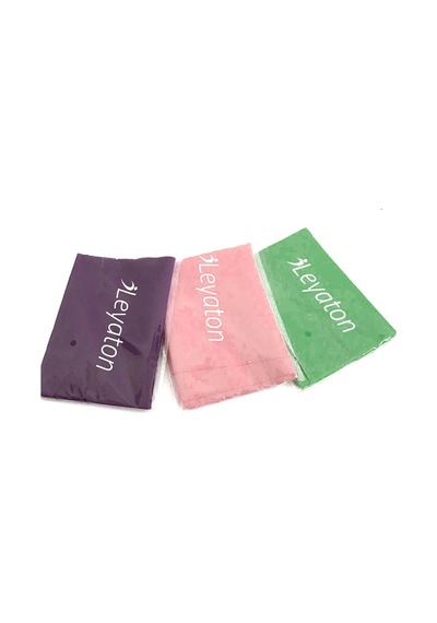 Leyaton 3 Lü Pilates Lastiği Pilates Bandı Pilates Bantı 150 x 15 CM
