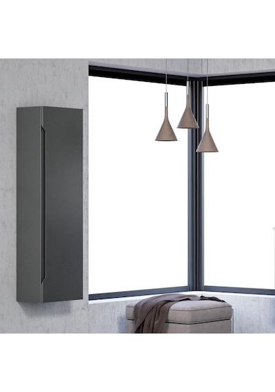 Orka Varna 40 Cm Mdf Mat Antrasit Banyo Boy Dolabı Çok Renkli Orka Varna 40 Cm Mdf Mat Antrasit Banyo Boy Dolabı Çok Renkli
