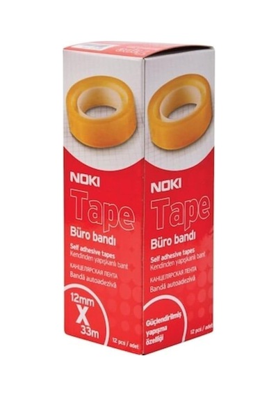 Noki Şeffaf Selefon Bant, 12mm X 33m, 12'li Kutu Diğer