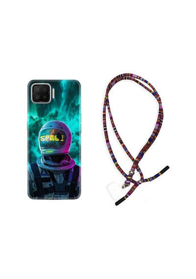 Oppo A73 Kılıf Rasta Boyun Askılı Space 1814