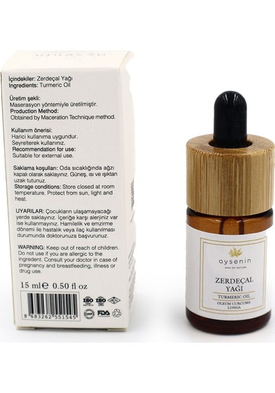 Aysenin Zerdeçal Yağı / Turmeric Oil 15 ML