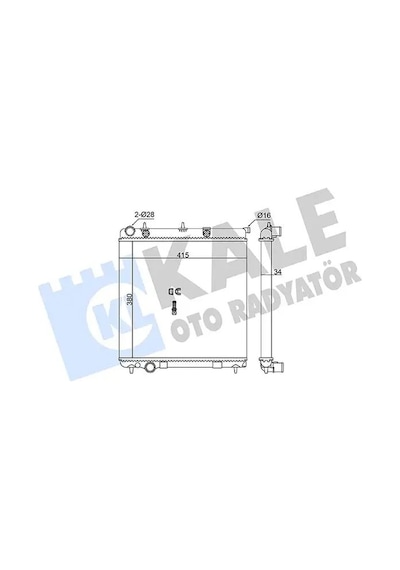 Peugeot 2008 Motor Radyatoru 1.5 Bluehdi 2018-2019 Kale 363125