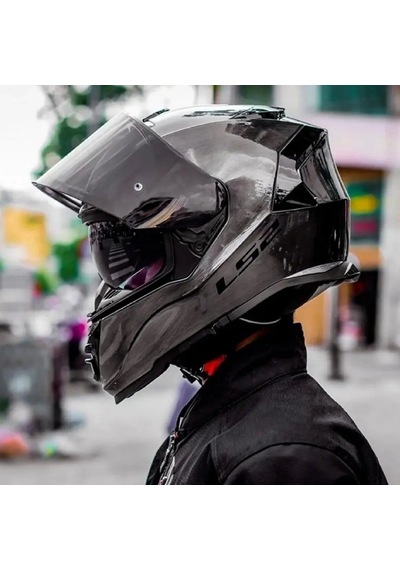 Kapalı Kask Ls2 Storm 2 Jeans Vizörlü 3XL