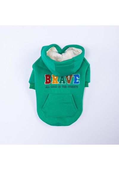Yeşil Bronx Brave Köpek Hoodie Köpek Sweat Köpek Kıyafeti Kedi Kıyafeti