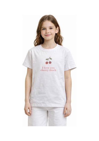 Yale Kids 8-12 Yaş Kız Çocuk Tişört Beyaz