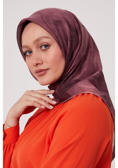 Bonjela Soft Eşarp D2 Çiçek Desen Gülkurusu Gül kurusu