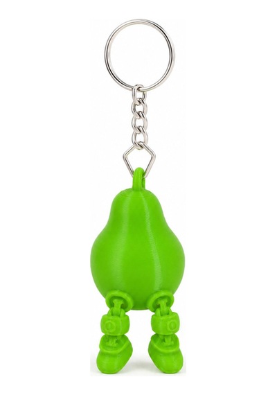 3d Marketi Yeşil Armut Figür Anahtarlık Charm 2'li Set