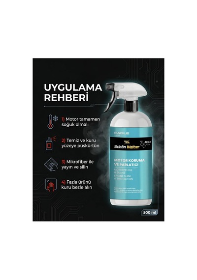 Araç Oto Motor Koruma Ve Parlatıcı Sprey 500ml Eagle
