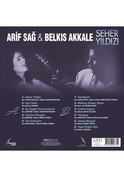 Arif Sağ Belkıs Akkale Seher Yıldızı Lp Plak