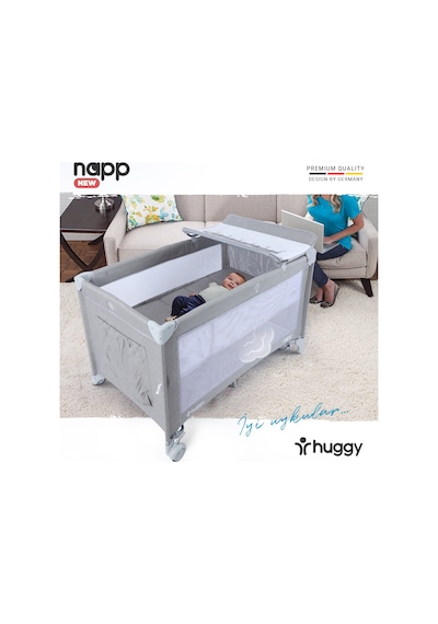 Huggy Napp 6in1 Anne Yanı Park Yatak Oyun Parkı + Yatak 70x120