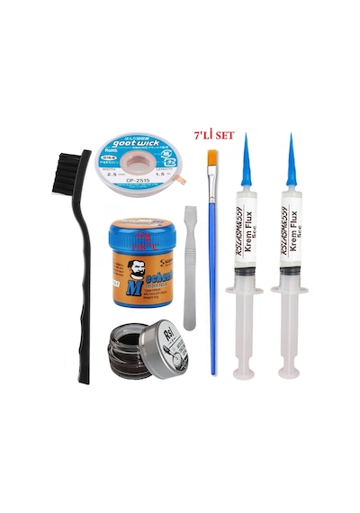 Kremlehim Mchanc 138 C 42gr Havya Uc Temizleyici Flux Lehim Toplama Cp-2515 Lehim Emme Teli Yardımcı Set04
