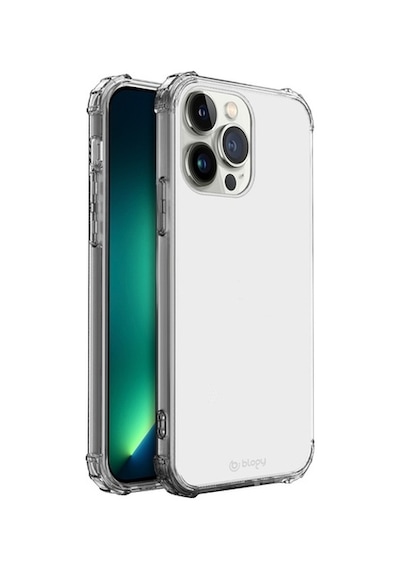 Blogy Apple Uyumlu iPhone 13 Pro Max Crystal Fit Kılıf Crystal Clear