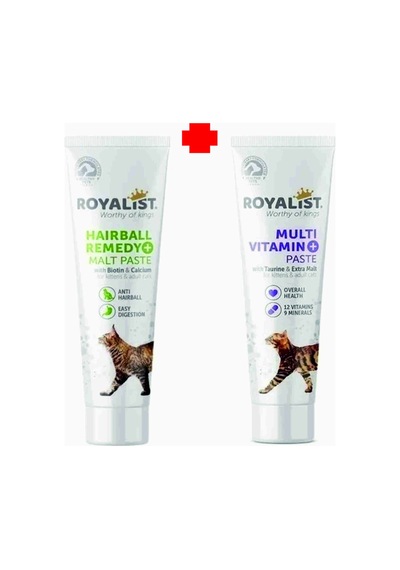 Anti-hairball Tüy Yumağı Önleyici + Multi Vitamin Pasta Tamamlayıcı Yem 100 Gr + 100 Gr
