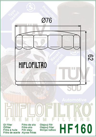 Bmw R1250 Gs Adventure 19-24 Hiflo Hf-160 Yağ Filtresi