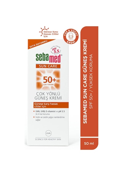 Sebamed Sun Care Üçlü Yüksek Koruma Güneş Kremi SPF50+ 2 x 50 ML + Çanta