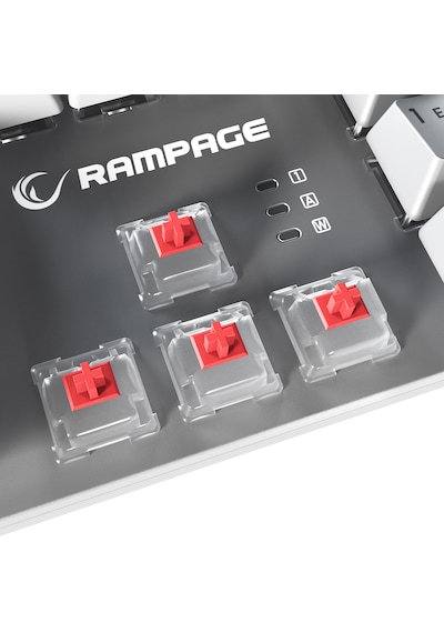 Kb-r28 Blade Plus Beyaz Gökkuşağı Tam Türkçe Red Switch Mekanik K