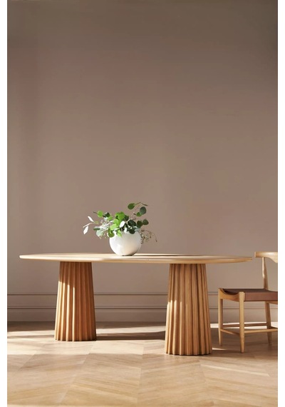 Luzara Bohem Ahşap Yemek Masası 90x180 Naturel Luzara Bohem Ahşap Yemek Masası 90x180 Naturel