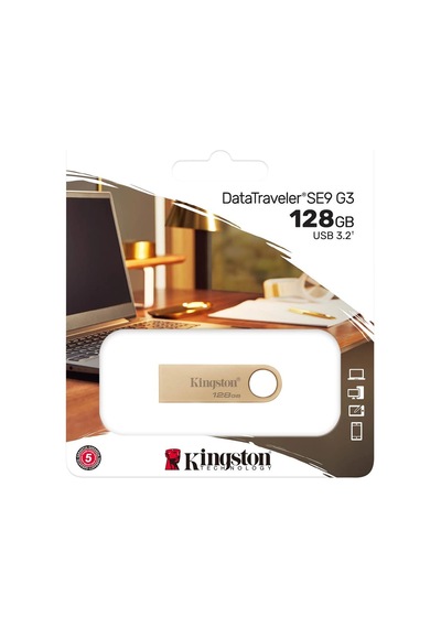 Kingston Dtse9g3-128gb 128gb 220mb-s Metal Usb 3.2 Gen 1 Datatraveler Se9 G3 Flash Bellek Kdo