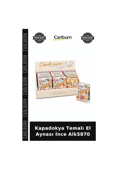Özel Üretim Hediyelik Aksesuar Kapadokya Temalı El Aynası İnce Alk5870