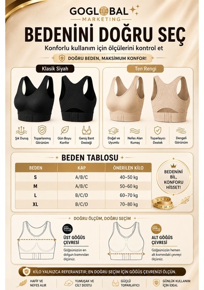 Goglobal Kadın Çapraz Sırt Destekli Toparlayıcı Sütyen Balensiz Geniş Askılı Günlük Konfor Sütyeni Siyah Goglobal Kadın Çapraz Sırt Destekli Toparlayıcı Sütyen Balensiz Geniş Askılı Günlük Konfor Sütyeni Siyah
