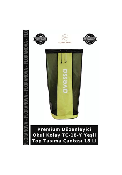 Premium Düzenleyici Okul Kolay Tç-18-y Yeşil Top Taşıma Çantası 18 Li