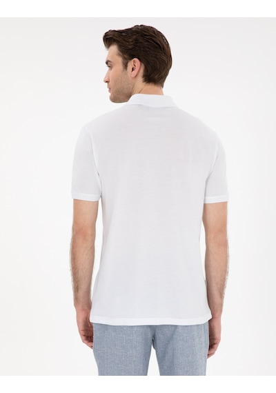 Pierre Cardin Erkek Beyaz Tişört Basic 50302561-vr013 Beyaz