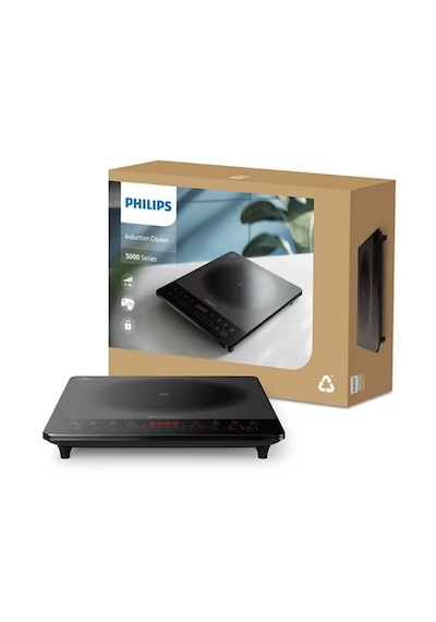 Philips İndüksiyonlu Ocak 5000 Serisi Hd5850/90 Siyah