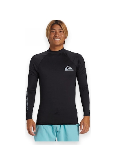 Quiksilver Aqywr03131 Everyday Upf50 Ls Lycra Siyah Erkek T-shirt Siyah