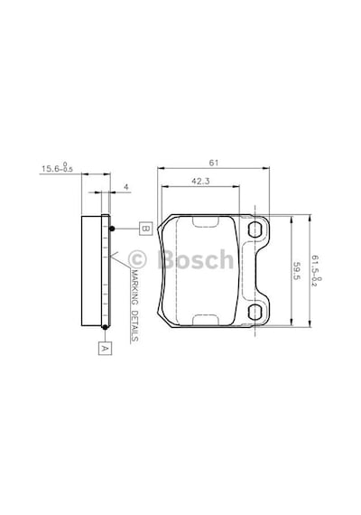 BOSCH 986424754 Fren Balatası Arka Vectra B 95- Omega 86- Senator B 87- / 900 II 93-98 9-3 98-02