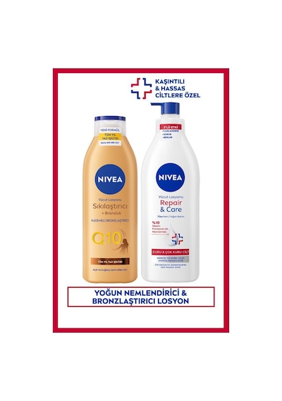 Repair&care Nemlendirici Vücut Losyonu 400ml Ve Sıkılaştırıcı Bronzluk Losyon 250ml, Kaşıntılı Cilt