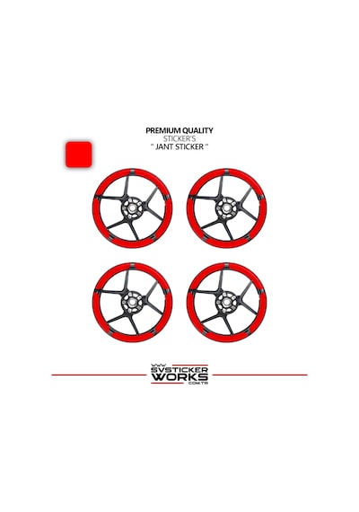 Taycan Style 17 İnç Motosiklet Jant Sticker Seti Naked & Racing Uyumlu