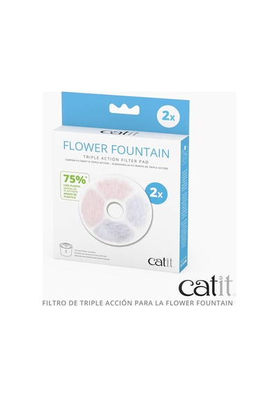 Catit Triple Action Filtre Çerçevesiz, Catit Çiçek Çeşmesi İçin Filtre, 2'li Paket Diğer