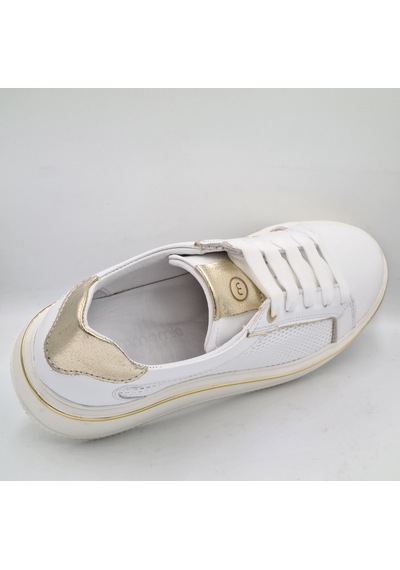 Mammamia D26ya-3890 Beyaz Altın Hakiki Deri Kadın Günlük Casual Sneaker Atakkabı Beyaz - Altın Mammamia D26ya-3890 Beyaz Altın Hakiki Deri Kadın Günlük Casual Sneaker Atakkabı Beyaz - Altın